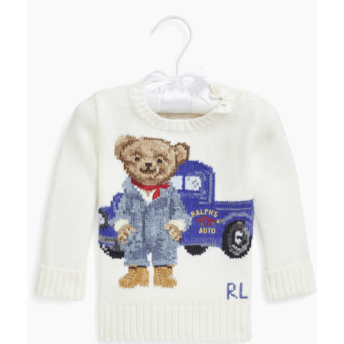 Polo Ralph Lauren Baby's Polo Bear Crewneck Sweater | Saks Fifth Avenue