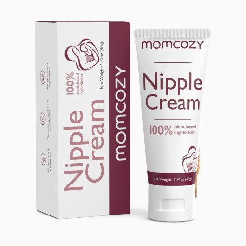 Momcozy 100% Natural Nipple Cream, Vegan Lanolin-free Nipple Butter - White