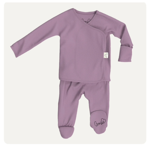 Footie - Fig – Bonsie Skin to Skin Babywear