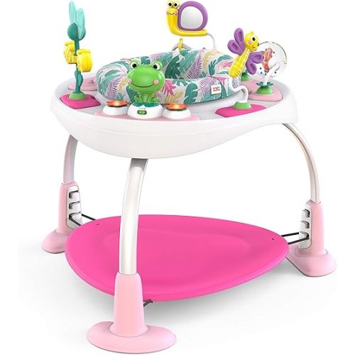 Bright Starts Bounce Bounce Baby 2-in-1 Activity Jumper & Table - Playful Palms