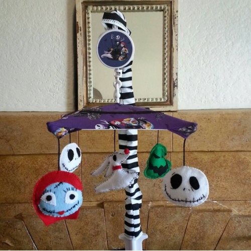 Nightmare Before Christmas Crib Mobile  5 figures