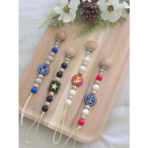 USA Pacifier Clip | Patriotic Pacifier | Military Pacifier | Dummy | Binkie | USA Baby Gifts | Mama Gifts | Baby Shower Gifts | Americana