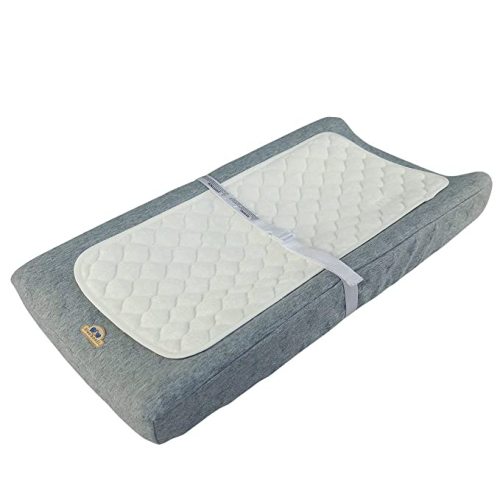 BlueSnail Bamboo Quilted Thicker Waterproof Changing Pad Liners, 3 Count (White) - white gourd pattern
