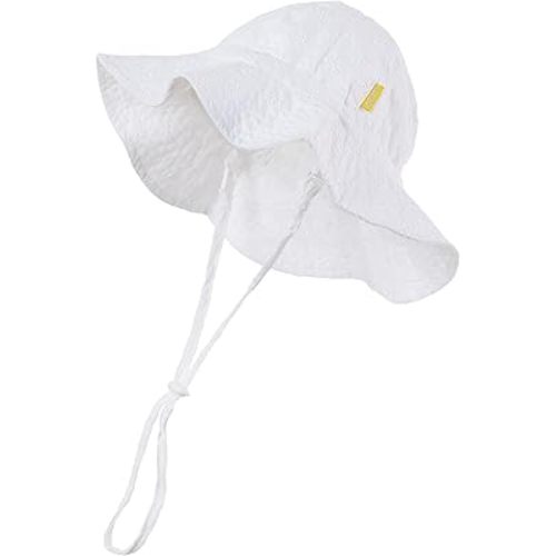 Baby Girls Sun Hat Cute Flower Toddler Summer Outdoor Infant Beach Wide Brim Flowers and tie dye