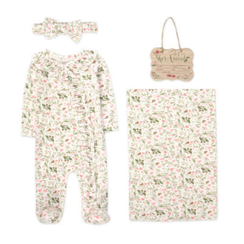 Baby Essentials Baby Girls 4-pc. Sleep and Play