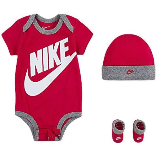 Nike Baby's Bodysuit, Hat and Booties 3 Piece Set