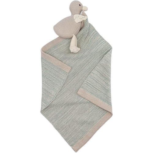 Crane Baby Lovey Blanket, Security Blankets for Babies, Georgie The Goose Security Blanket, Soft 100% Cotton, Goose Baby Items, Neutral Gifts for Babies