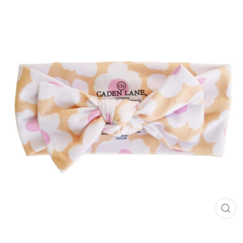 Sunshine Daisy Knit Large Bow Headwrap