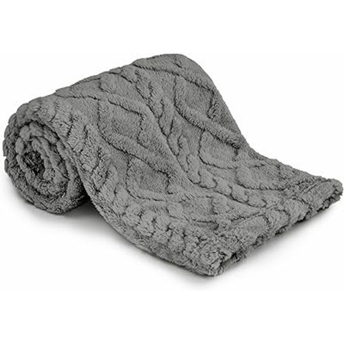 Sherpa Fleece Baby Blanket, Ultra Soft Fluffy Premium Baby Blankets for Boys Girls, Cozy Infant Toddler Newborn Receiving Blankets for Crib Stroller 30”×40” (Grey)