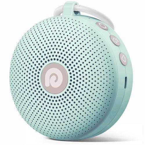 Dreamegg Portable Sound Machine - White Noise Machine Baby Features Powerful Battery, 21 Nature Sounds, Lullabies, White NoiseCanceling, Rechargeable Sound Machine for Home Travel Nursery Gift-Green