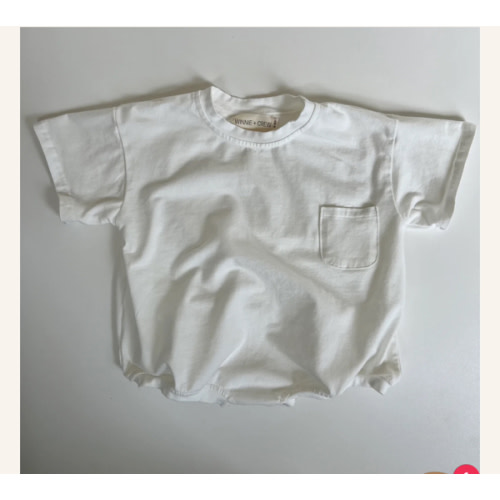 Cory Pocket Romper in White | Baby and Toddler | WinnieandCrew.com – Winnie + Crew