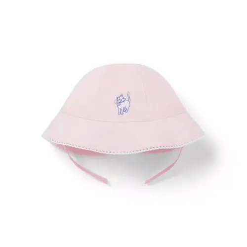 Baby Rose Icing Baby Kitten Bucket Hat by Janie and Jack