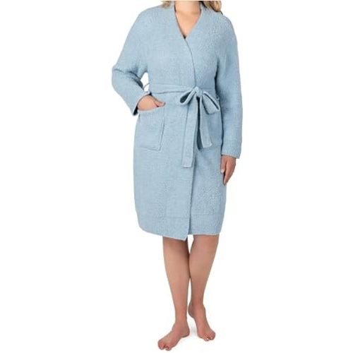 PAVILIA Premium Womens Plush Robe, Super Soft Fuzzy Bathrobe, Cozy Spa Robe with Pockets for Women