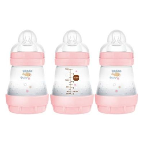 Mam Easy Start Anti-colic Baby Bottle - Mint - 5oz/3pk
