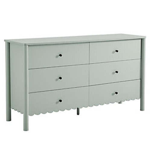 Modway Emmeline Scalloped 59" 6 Drawer Dresser