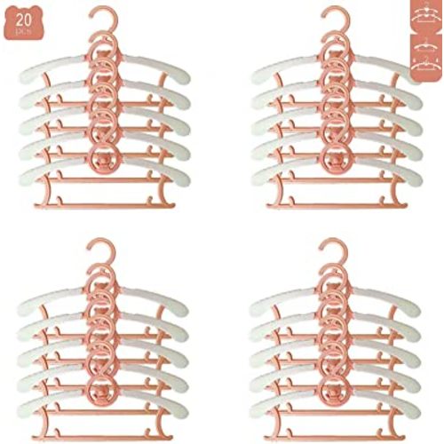 Baby Hangers for Closet Non-Slip HGYZE 11-14 Adjustable Infant Clothes  Hang