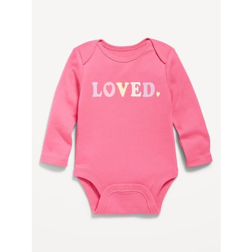 Printed Long-Sleeve Graphic Bodysuit for Baby | Old Navy