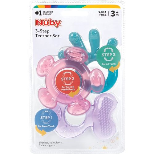 Nuby 3 Step Soothing Teether Set
