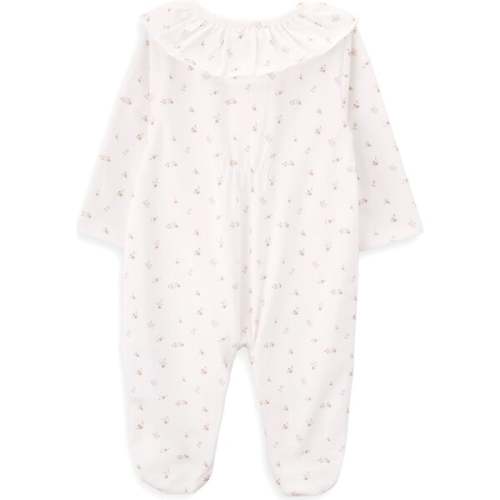 Organic Cotton Babygrow, Flowers - Knot | Maisonette