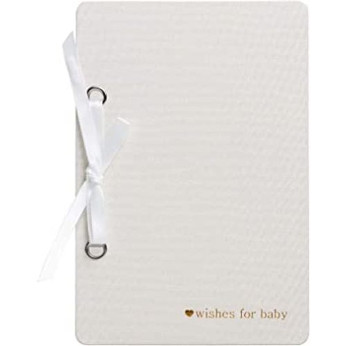 Pearhead Card Keepsake Book, Linen Cover Card Saver, Holiday and Birthday Card Keepsake Book with Ribbon Binding, Ivory One Size