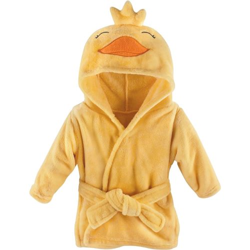 Hudson Baby Unisex Baby Plush Animal Face Bathrobe