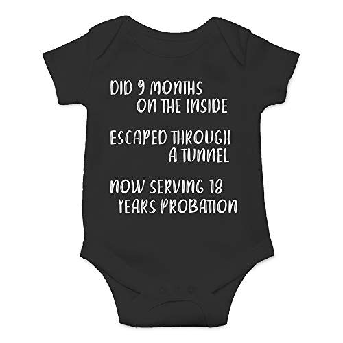 CBTwear Did 9 Month, Escaped Through a Tunnel, Serving 18 Years Baby Bodysuit Unisex Comfy Humor