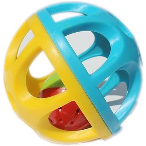 Baby Rattle Balls, Sensory Toys for 3-6 Months Olds, Textured Easy-Grasp Rattle Balls