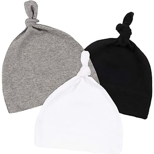 Soft Warm Baby Hats | Adjustable Top Knot Baby Beanie | Custom Baby Caps