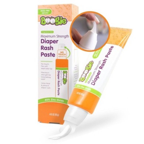 Boogie No Touch Maximum Strength Diaper Rash Cream with Spatula Applicator in Tube - 4oz