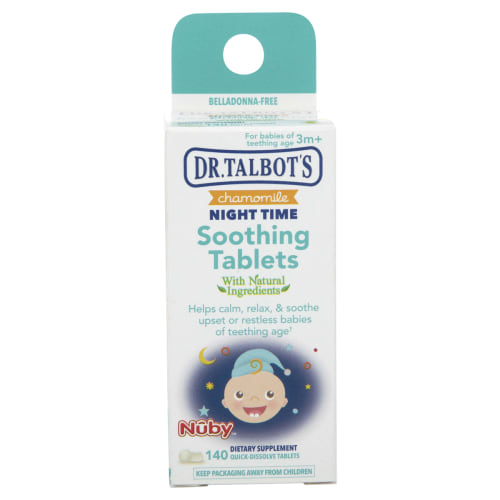 Nuby All Natural Nighttime Soothing Tablets, 140 ct