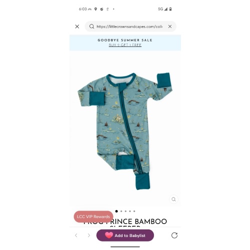 Frog Prince Bamboo Sleeper
