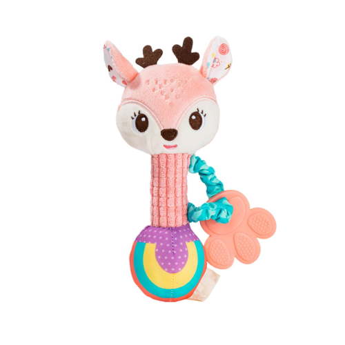YAMB Baby Rattles 0-6 Months,Animal Theme Baby Soft Rattles Shaker,Hand Grab Sensory Shaker,Teething Toys Sensory Soft Stuffed Plush Animal Toys for 0 3 6 9 12 Months Newborn Toys