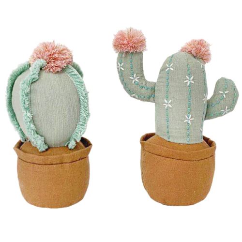 Cactus Pot Shelf Sitter - 2 Asst