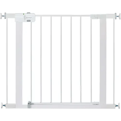 Safety 1st Easy Install Walk Thru Baby Gate for Doorways, Gate With Door, Dog Gates, Fits 29"-38", Easy Install 28" Tall, White