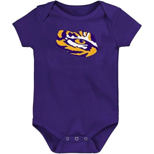 Outerstuff NCAA Officially Licensed Newborn & Infants 0-24 Months Primary Logo Creeper Bodysuit Romper