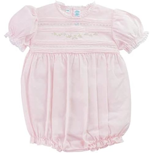 Feltman Brothers Infant Girls Pink Bubble Outfit Lace Trim
