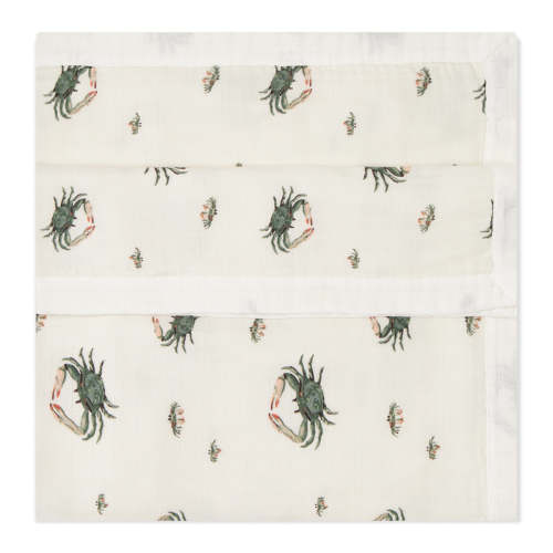 Coastal Crab Big Lovey Three-Layer Muslin Blanket