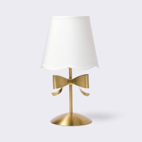 Metallic Bow Table Lamp (includes Led Light Bulb) - Gold - Cloud Island™