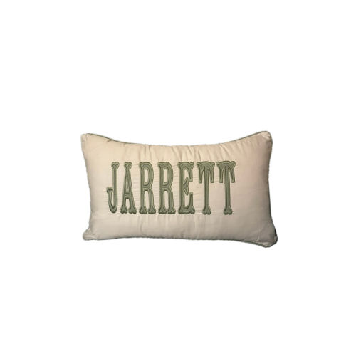 Applique Name Pillow | Secret Stork Co