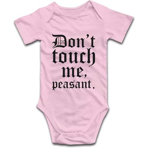 Don't Touch Me Peasant-Baby Onesie Outfit Boys Girls Romper Short Sleeve/Sleeveless/Long Sleeve Bodysuit