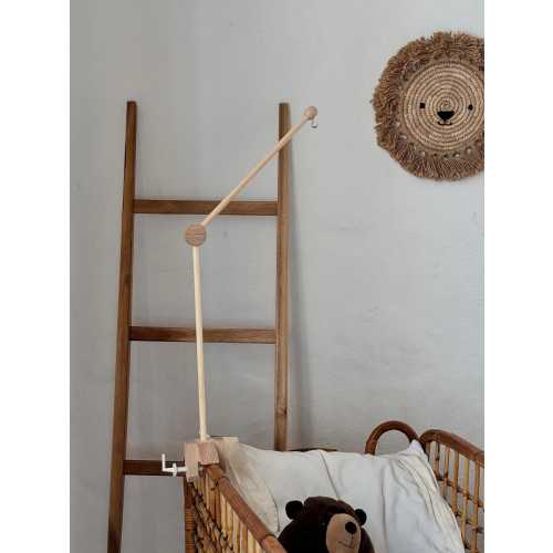 Baby mobile arm/holder- Wooden baby mobile stand - crib baby mobile attachment