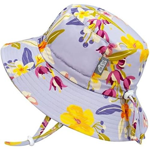 JAN & JUL Girls' Adjustable Water Resistant Bucket Sun-hat 50+ UPF