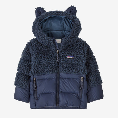 Patagonia Baby Navy Hi-Loft Furry Friends Jacket 2T