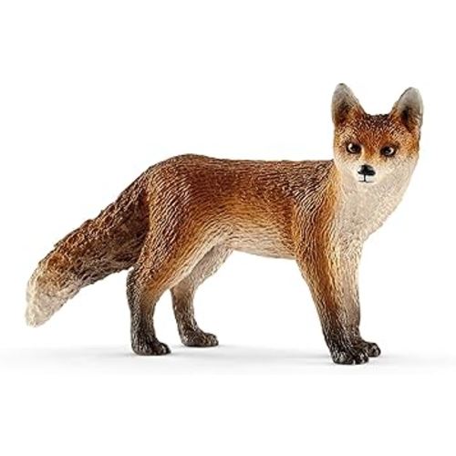 SCHLEICH Wild Life, Animal Figurine, Animal Toys for Boys and Girls 3-8 Years Old, Fox Brown