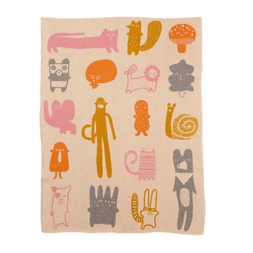 Organic Creatures Mini Blanket