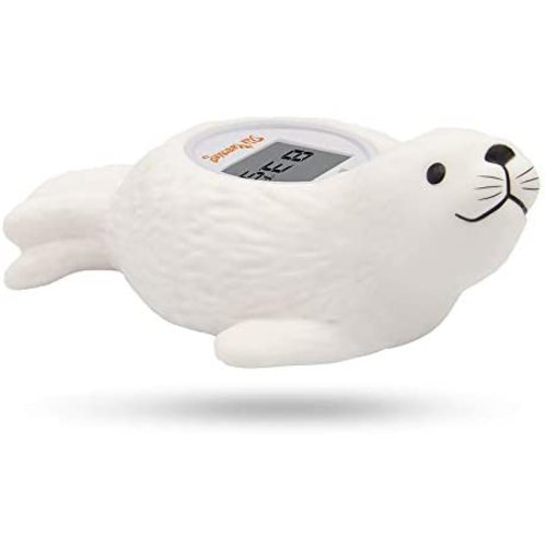 Doli Yearning Baby Bath Thermometer Room Temperature| Water Thermometer|Kids' Bathroom Safety Products| Baby Bath(Seal Shape)℃/℉