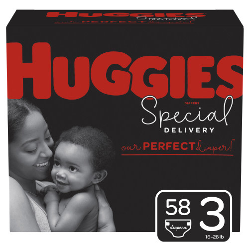 Huggies Special Delivery Hypoallergenic Baby Diapers, Size 3, 58 Ct, Giga Jr. Pack