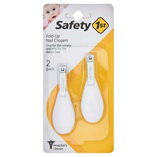 Safety 1st Fold-Up Nail Clippers (2 pk), White