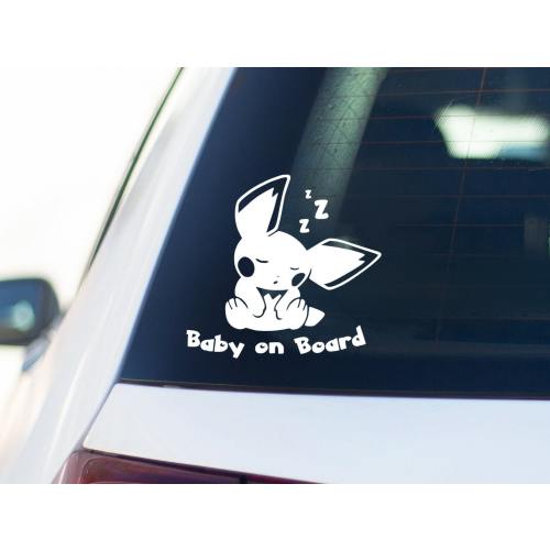 Baby Pichu on Board Pokemon Vinyl Decal