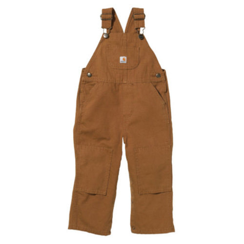 Infant Brown Canvas Bib Overalls